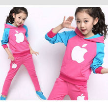 Load image into Gallery viewer, Full Sleeve Jacket Coat Tops + Pants Boys Girls Clothes 2PCS Autumn Spring Kids Clothes Hooded Children Kids Boys Clothing Set