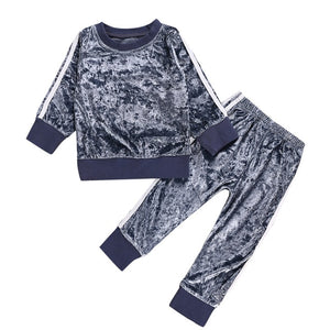 MUQGEW Fashion Baby Girls clothes Children clothing set Long Sleeve Tops+Pants Winter clothes for children conjunto menina roupa